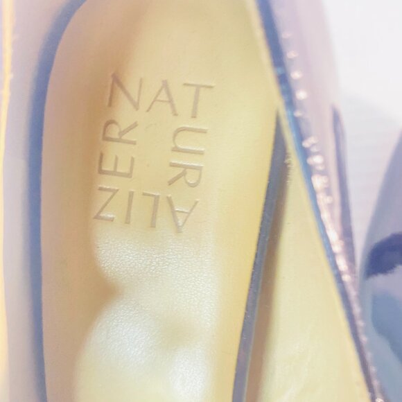 Beautiful Naturalizer Platform Heels, Shiny Black, Size 9.5 - Made in Vietnam - Picture 4 of 7